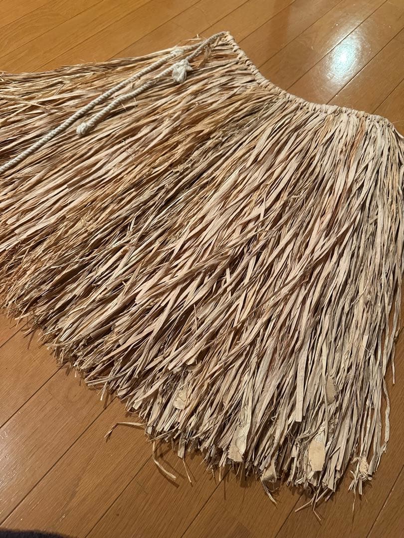 【美品】ラフィアスカート　フラダンス　タヒチアンダンス　スカート