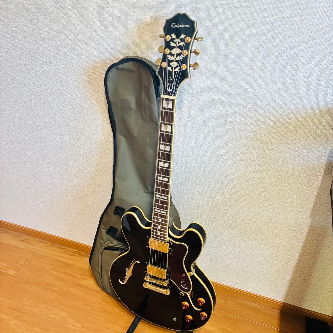 Epiphone Sheraton-II Pro【動作確認済】ブラック セミアコ