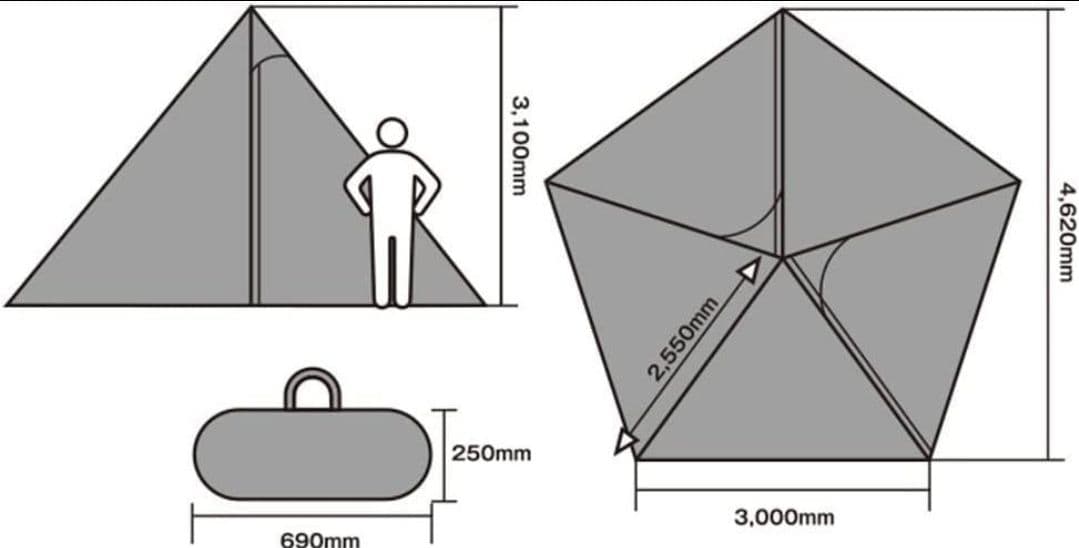 新品未使用品 テンマクデザイン サーカスTC DX MID+ tent-mark