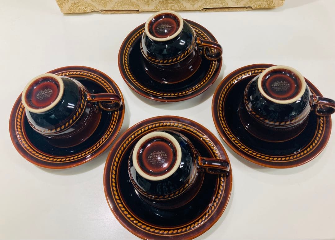 Noritake ストーンウェア製　コーヒーカップ　4組