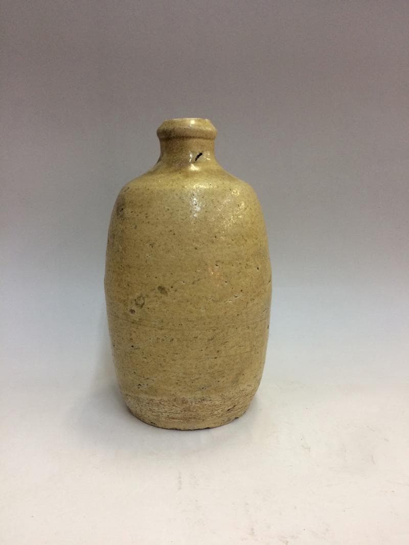 ★骨董一点もの！　黄瀬戸/瀬戸焼 徳利 江戸中期~ 1820~1850年頃_2