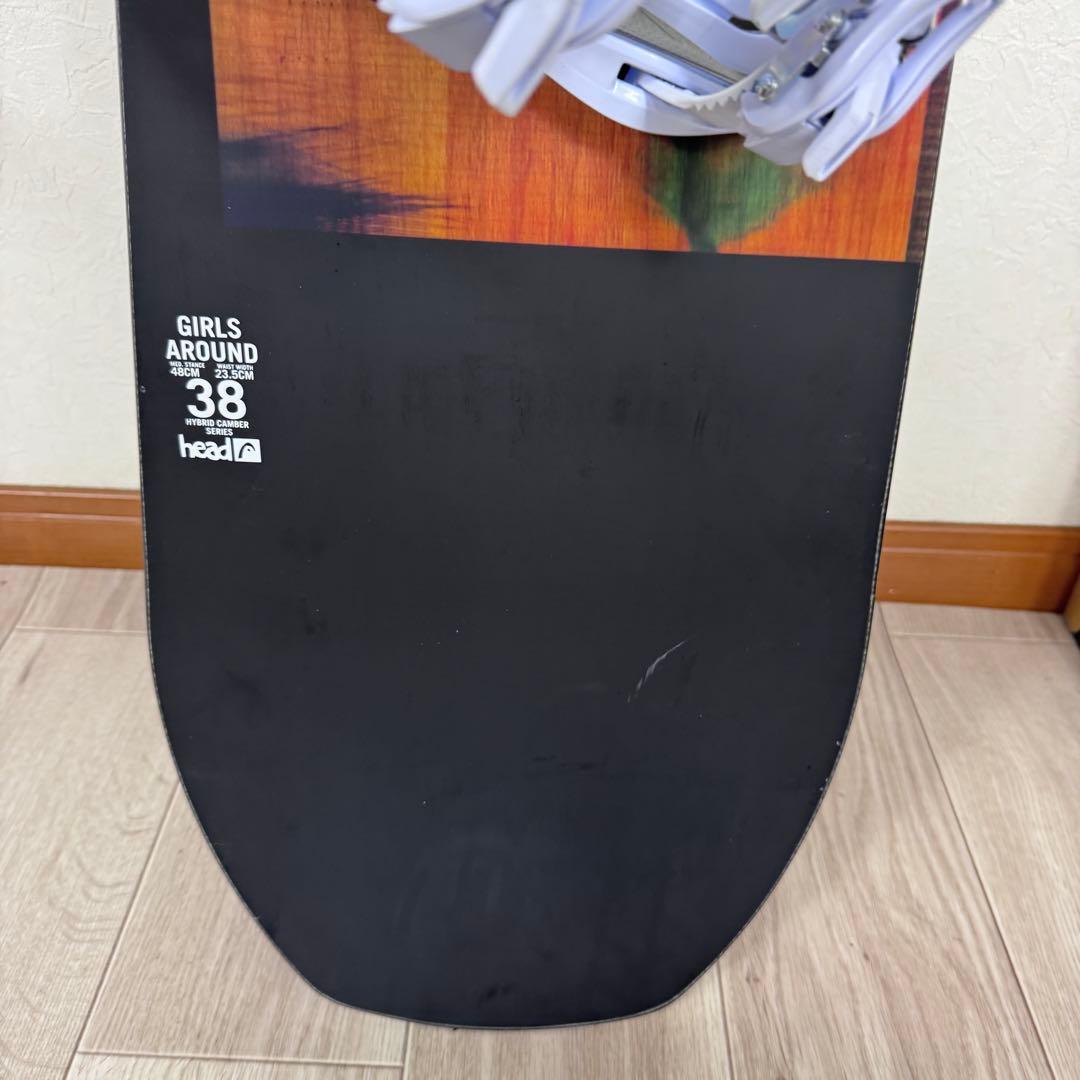 HEAD GIRLS AROUND 138cm スノーボードセット