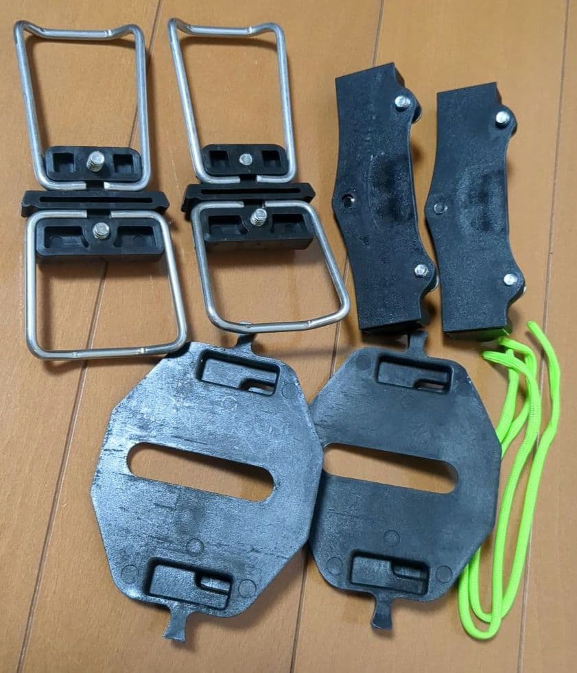 もんろー　ボレー　スピードレールバインディング＆クランポン　※一部破損あり