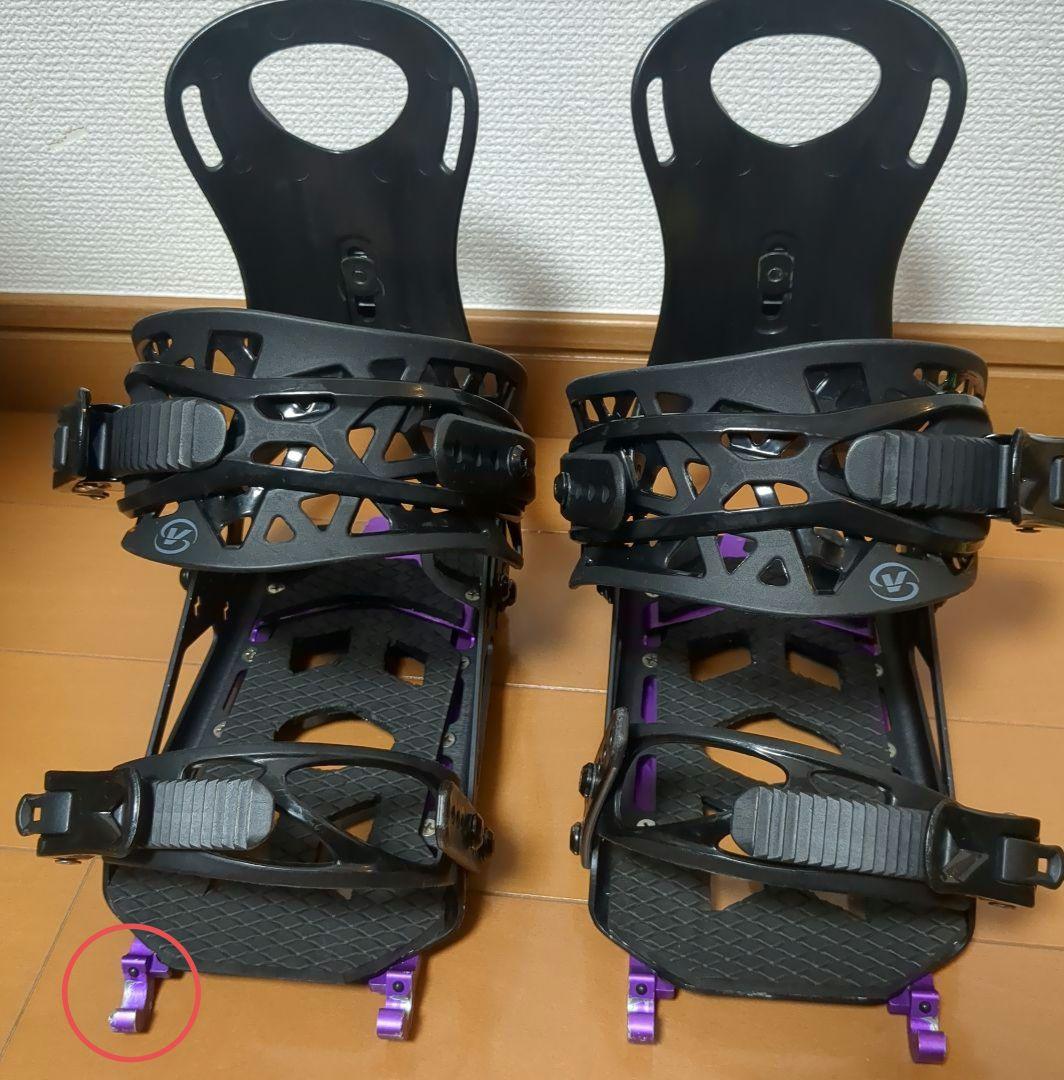 もんろー　ボレー　スピードレールバインディング＆クランポン　※一部破損あり