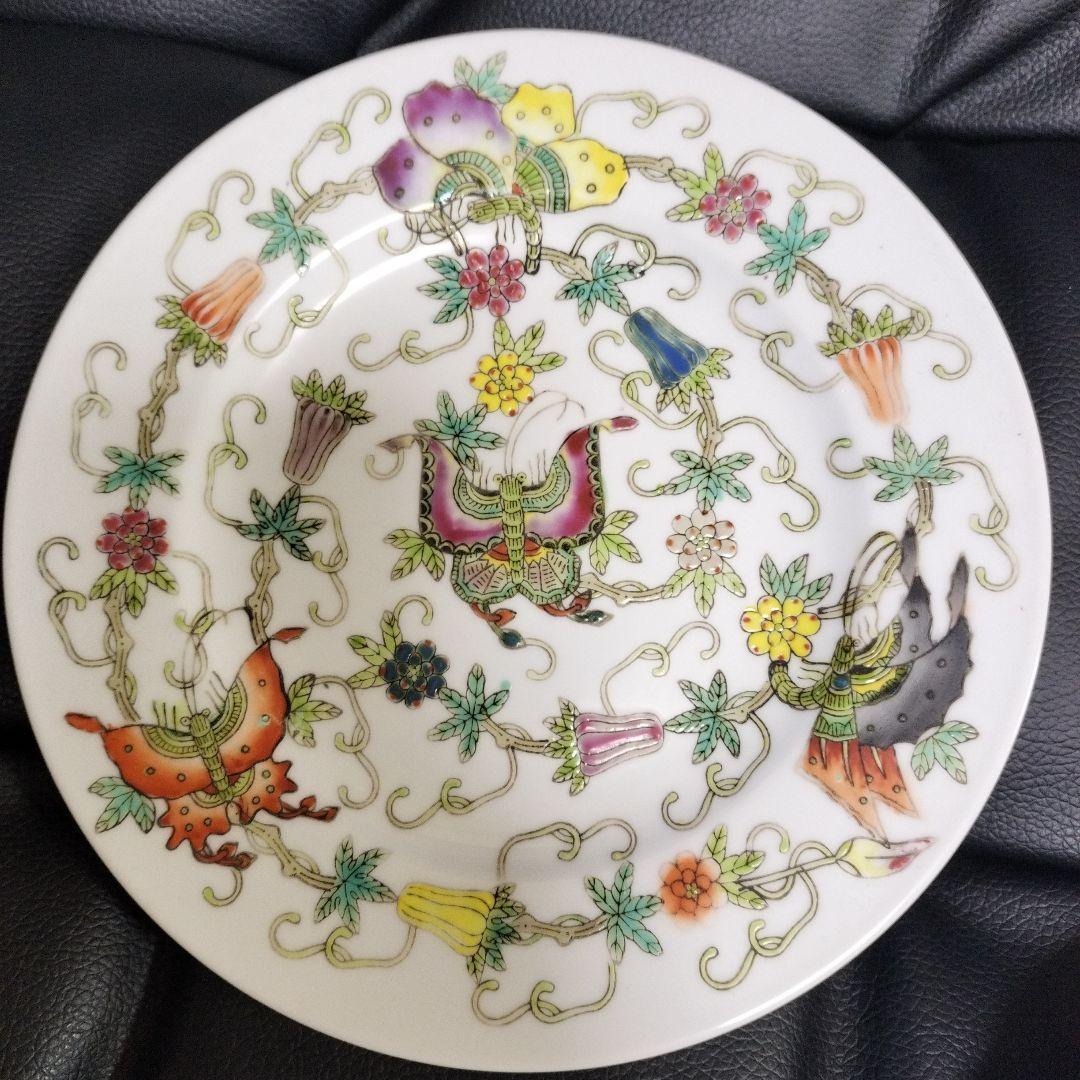 中国景徳鎮 陶磁器皿 皿 食器 3枚 アンティーク 中華 中国