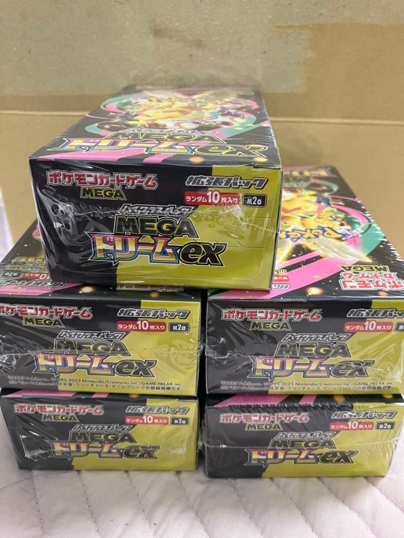 ポケモンカード MEGAドリームex 5BOX 未開封シュリンク付き