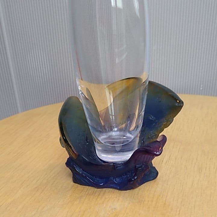 ドーム Daum 花瓶 魚 未使用品