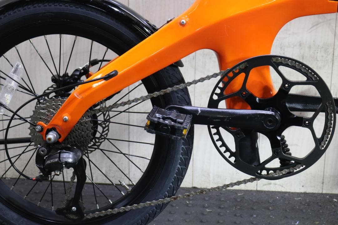 モーファンス(Morfuns)リチウム 20インチ 9速 LED折り畳み電動
