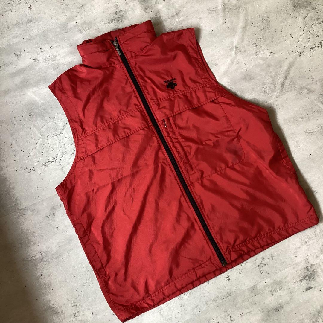 DESCENTE GOLF デサント　ゴルフウェア　ベスト　レッド　赤