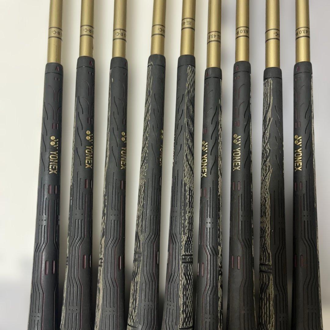 希少 YONEX AERONA アイアン9本セット 2-PW カーボンR