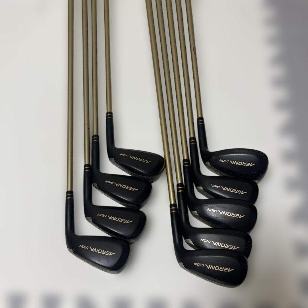 希少 YONEX AERONA アイアン9本セット 2-PW カーボンR