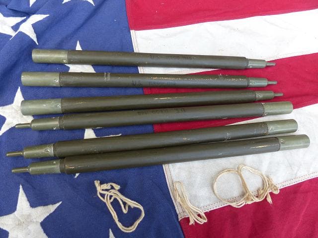 1968” 米軍実物 ナム戦 デッド!　テントポール　6本セット 軍幕 307