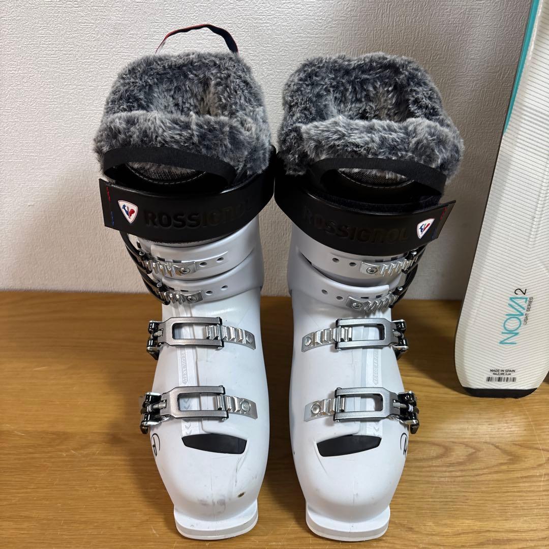 22年美品　Rossignol 144cm 25-25.5cm ストックケース付