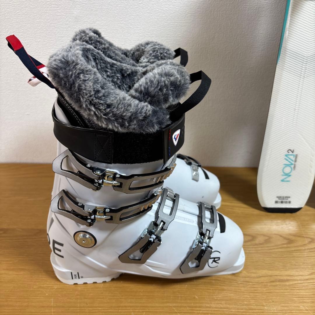 22年美品　Rossignol 144cm 25-25.5cm ストックケース付