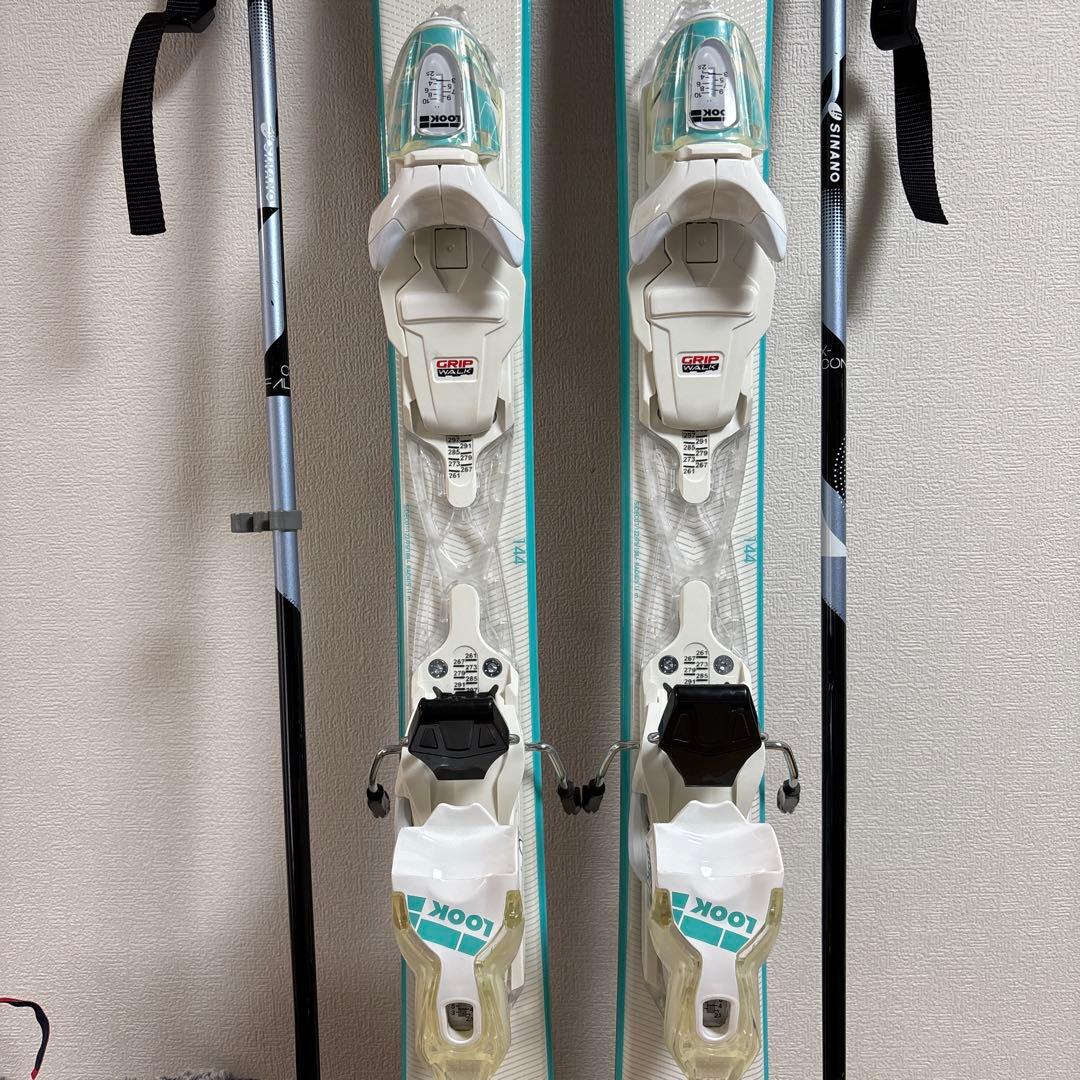 22年美品　Rossignol 144cm 25-25.5cm ストックケース付