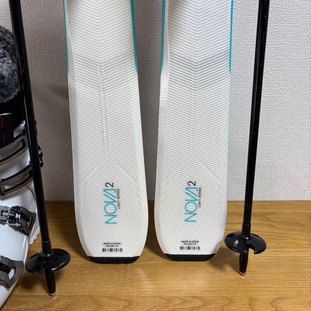 22年美品　Rossignol 144cm 25-25.5cm ストックケース付