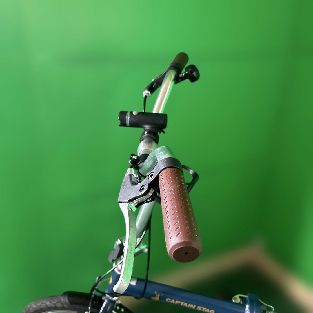CAPTAIN STAG 折りたたみ自転車 ネイビー