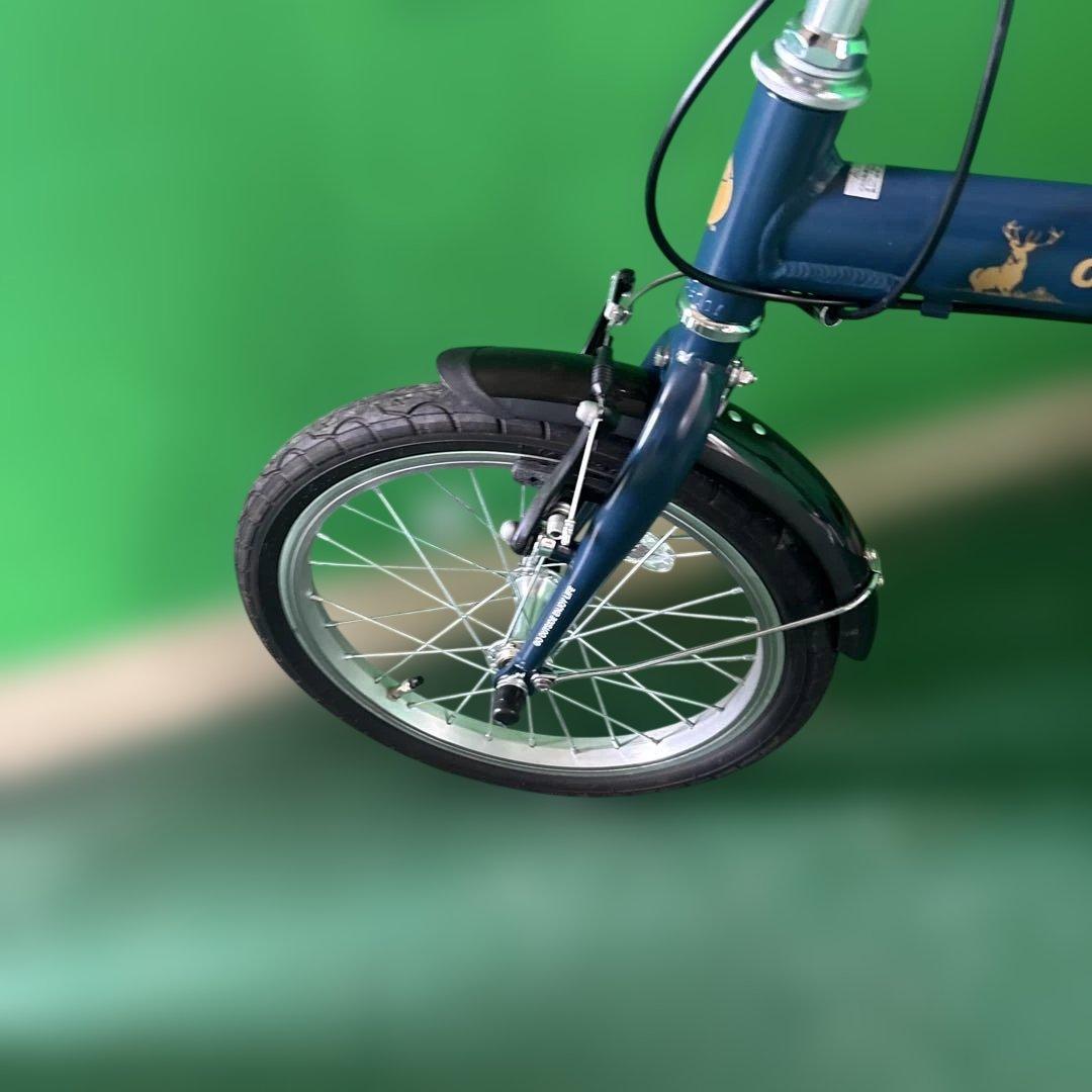 CAPTAIN STAG 折りたたみ自転車 ネイビー