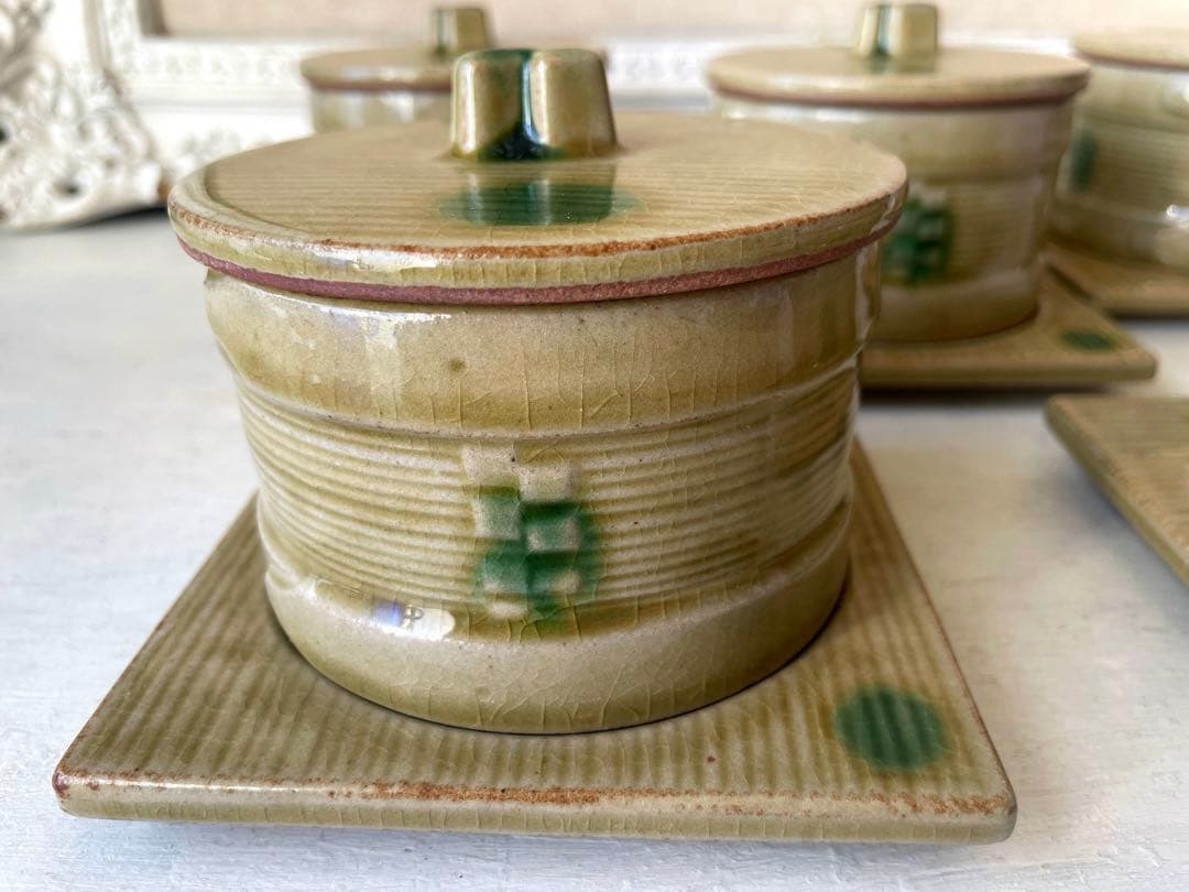 最終❗️ 陶器　わっぱ型　どんぶり鉢　ちらし寿司　どんぶり　茶碗蒸し　蓋付き小鉢