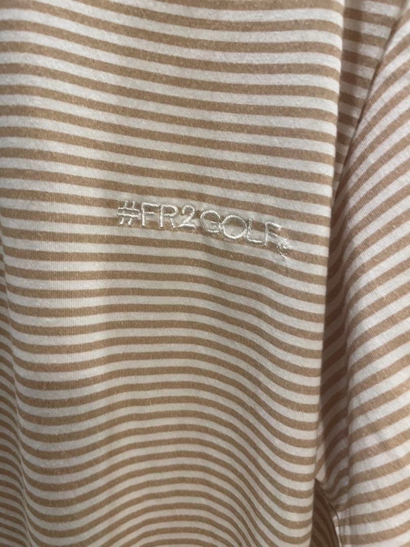 FR2GOLF ポロシャツ メンズ 2XL ベージュ 半袖 ゴルフウェア 新品
