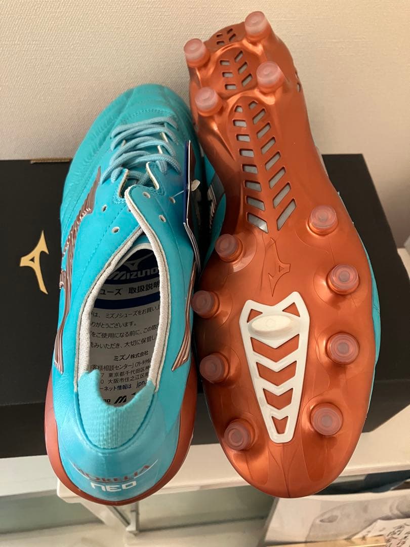 みつおさん専用 ミズノ サッカースパイク モレリア ネオ3 ターコイズブルー