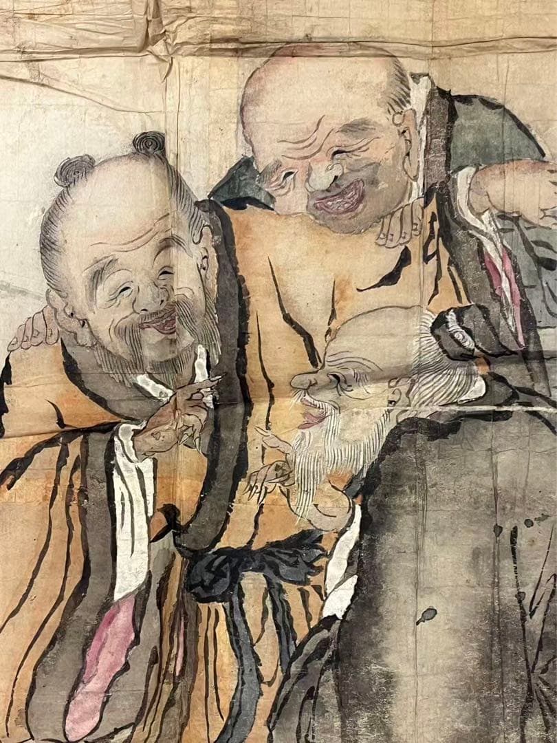 古い絵　人物絵　古道具 アンティーク 古美術 肉筆