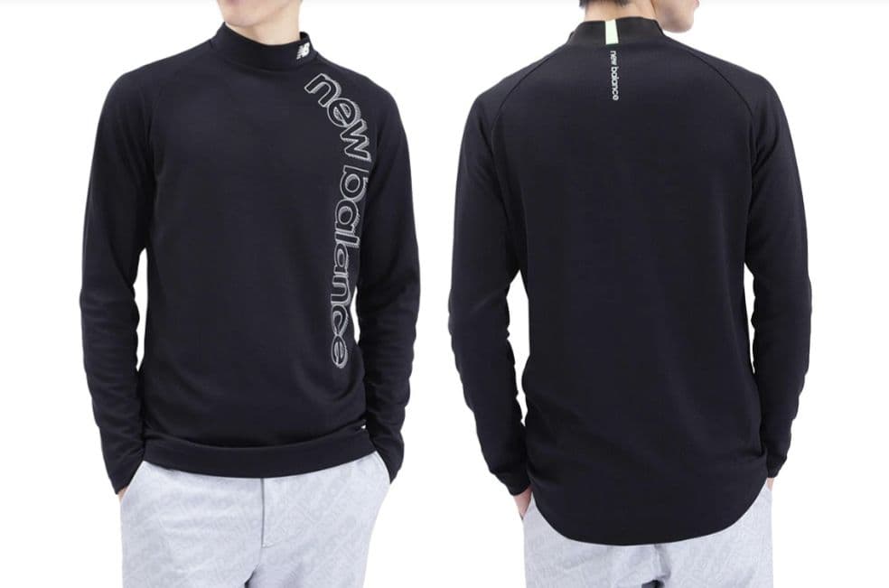 エッジ　新品　ニューバランスゴルフ　モックネック6 黒XL定価12100円