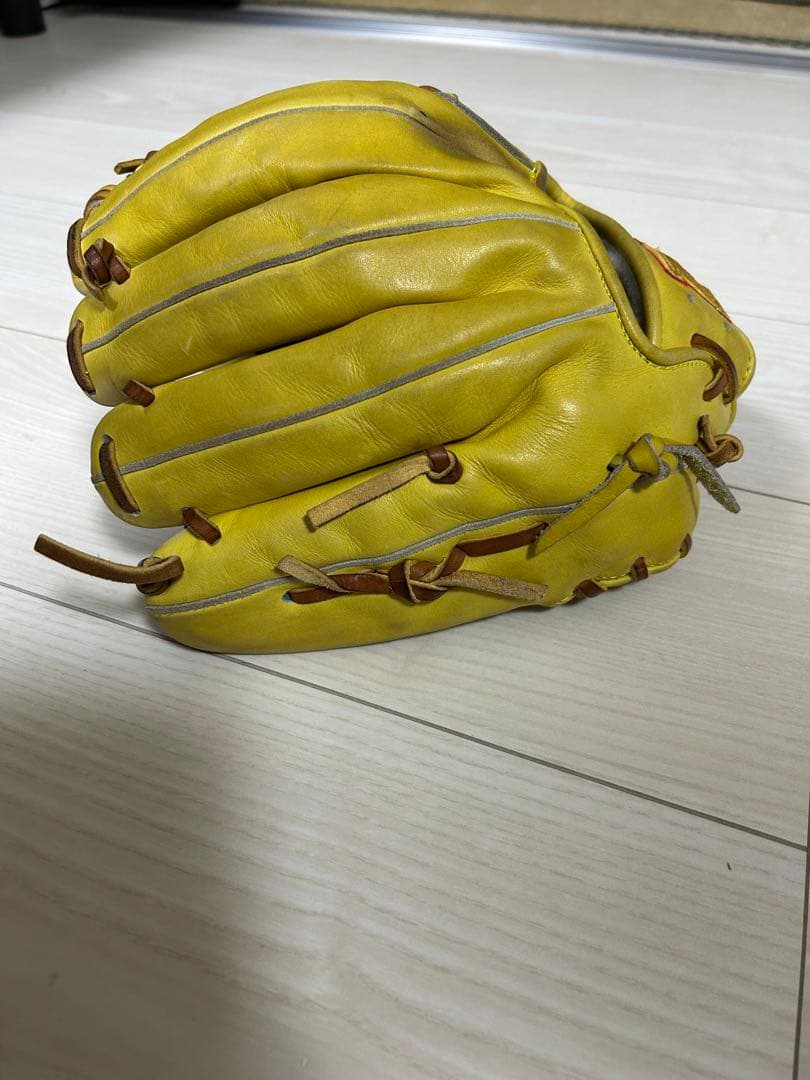 ハイゴールド 軟式 グローブ イエロー 内野用