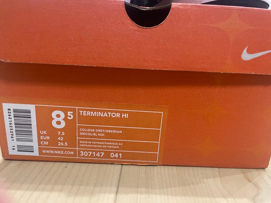 シューズ(男性用) nike terminator high etown