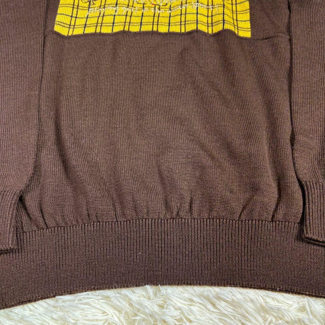 LAEVIS ニット ゴルフ ビンテージ感 ゴルフウェア フラッグ金具