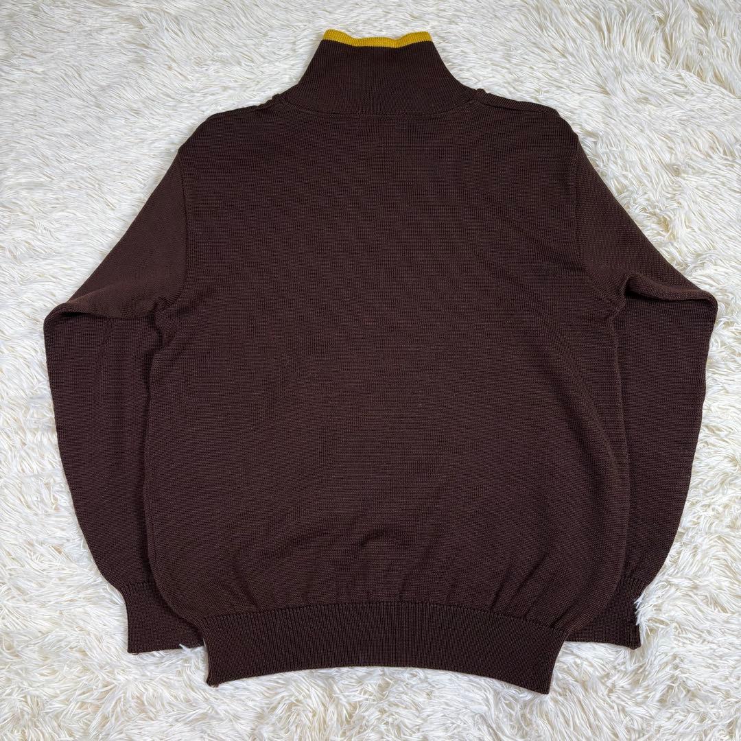 LAEVIS ニット ゴルフ ビンテージ感 ゴルフウェア フラッグ金具