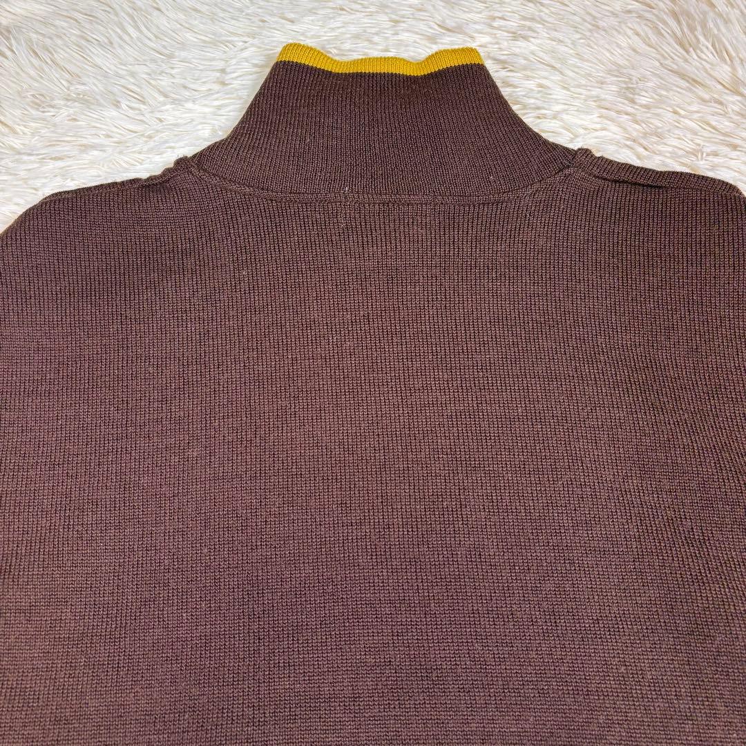 LAEVIS ニット ゴルフ ビンテージ感 ゴルフウェア フラッグ金具