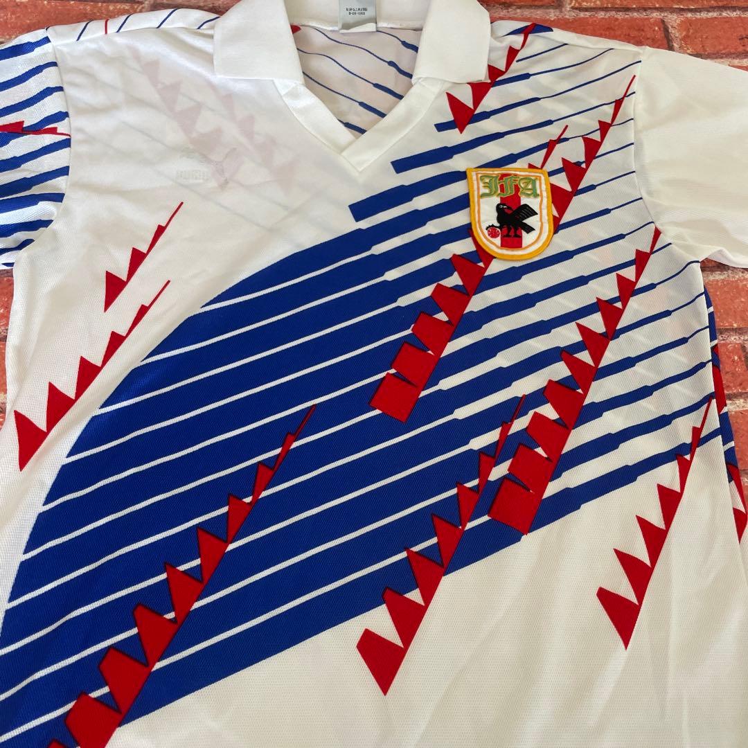 か*し様 1993-1994 日本代表ユニフォームJFA サッカーシャツ ホワイ