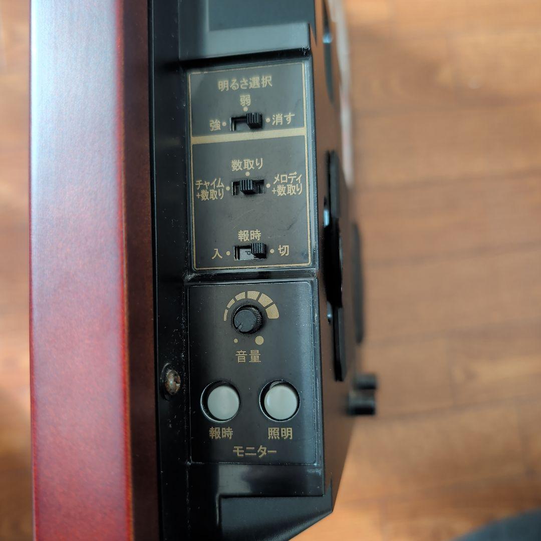 CITIZEN ネムリーナピュアM493 電波掛時計 ブラウン 四角形