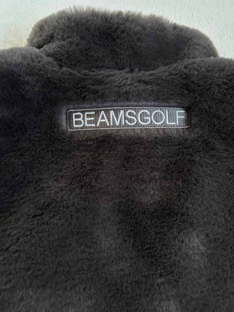 BEAMSGOLF グレー ファーベスト リバーシブル
