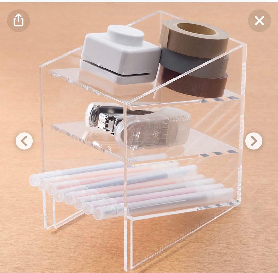 無印良品 コレクションBOX×2個、メガネ・小物ケース×１個、小物ラック×１個