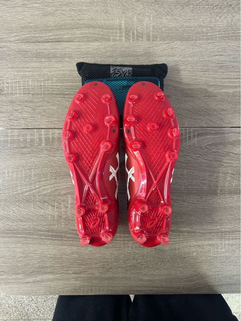 asicsDSLIGHTサッカーシューズ スパイク 特注品 レッド