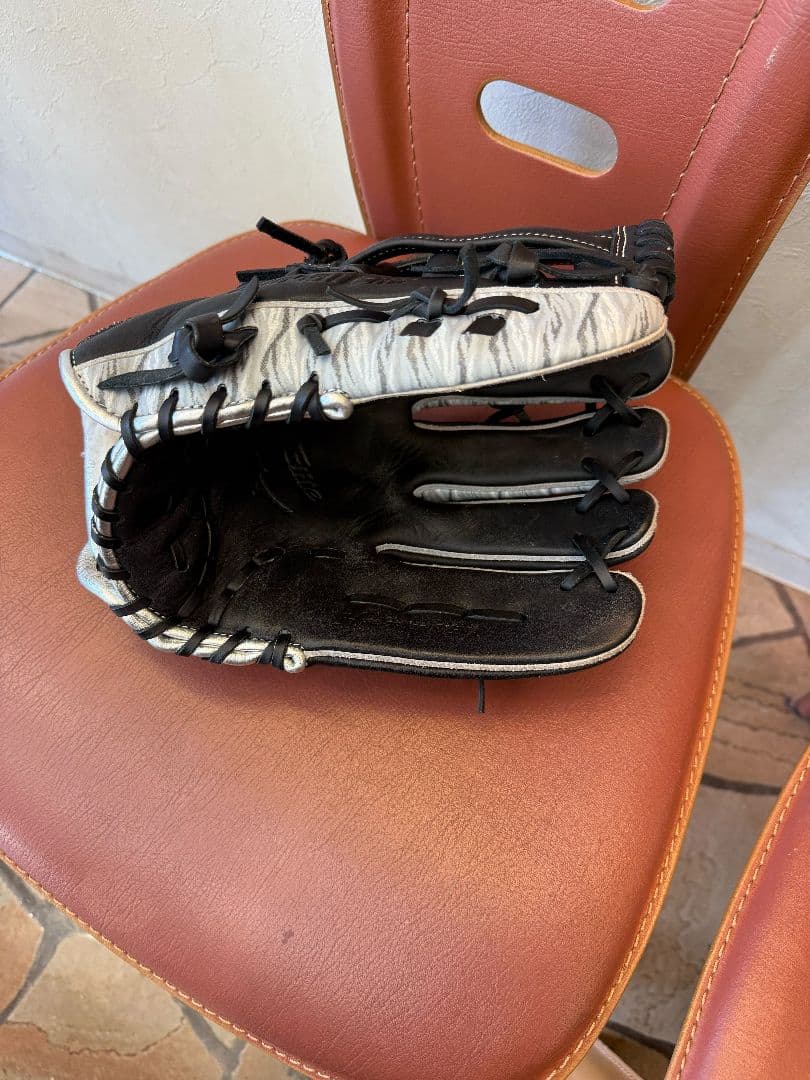 Mizunoグローバルエリート軟式 野球用グローブ 黒/グレー