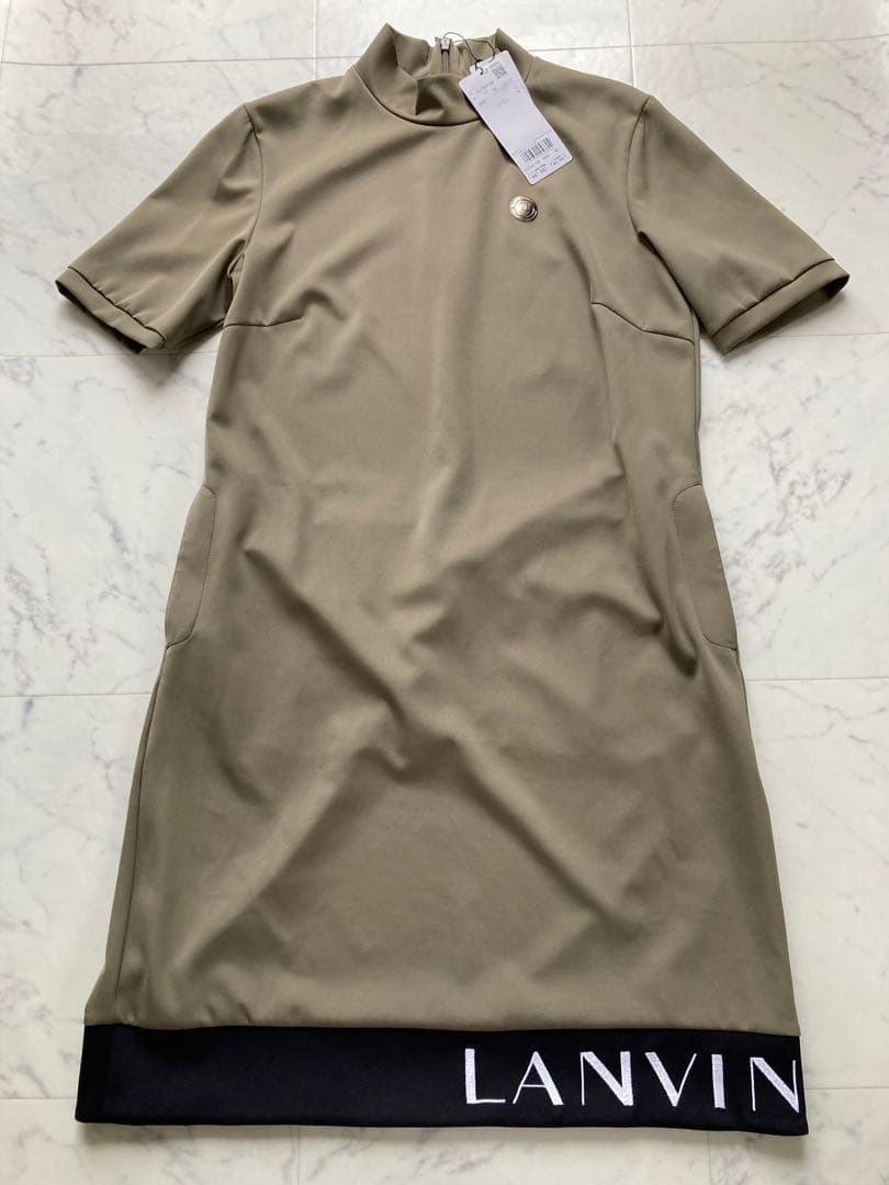 定価47300円【新品】レディース40ランバンスポールモックネックワンピース