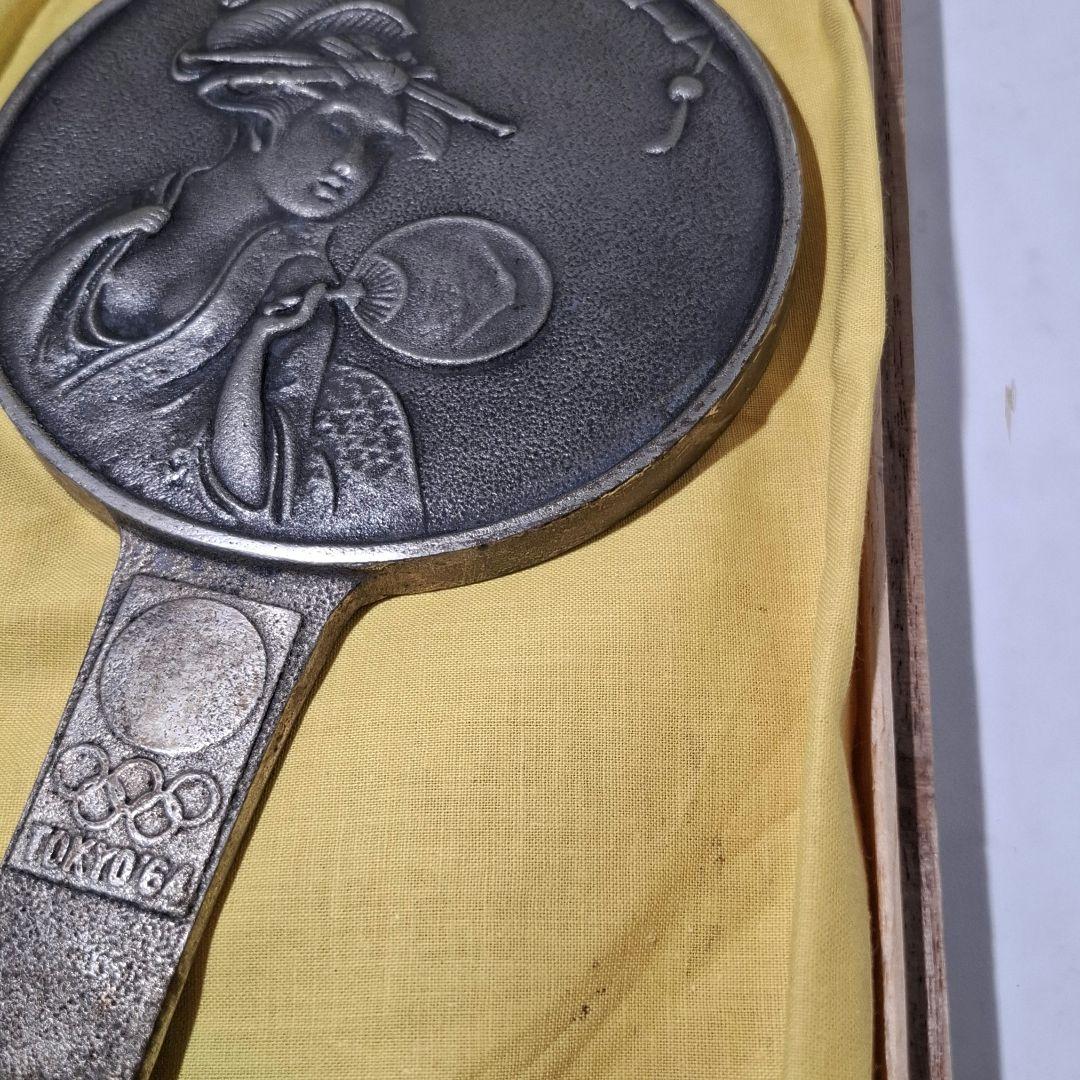【希少】1964年 東京オリンピック 埼玉県 贈呈記念品 手鏡 歌麿 浮世絵