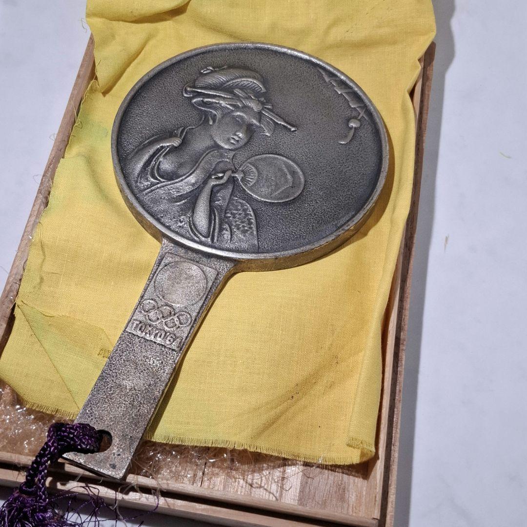 【希少】1964年 東京オリンピック 埼玉県 贈呈記念品 手鏡 歌麿 浮世絵