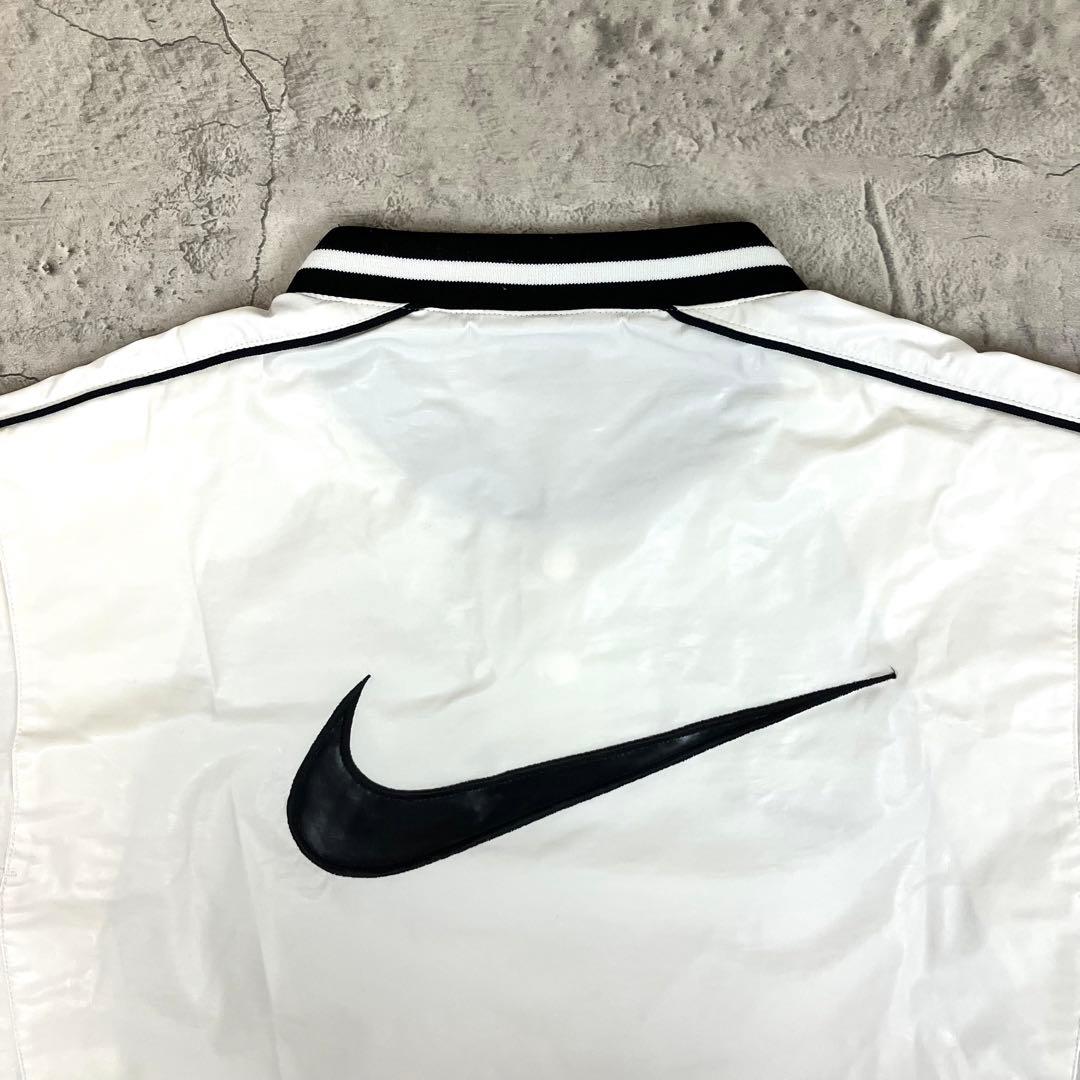 00s NIKE ナイキ ベースボール ピステ 古着 ビッグスウッシュ 刺繍ロゴ