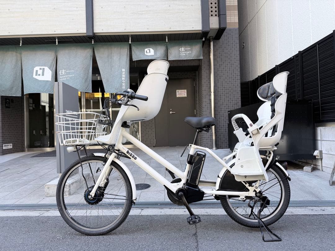子供乗せ　ブリヂストン　BIKKE 電動アシスト自転車 チャイルドシート付き
