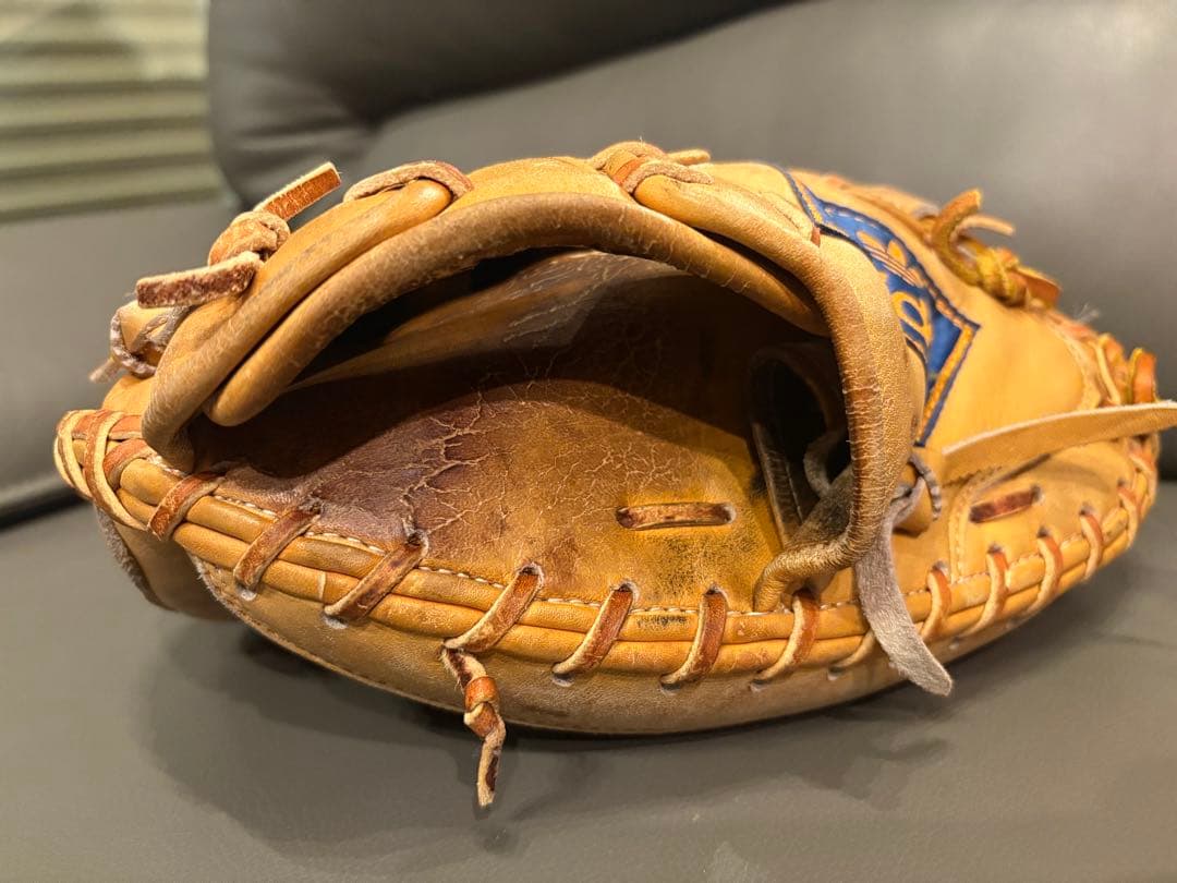 adidas 野球グローブ 兼松江商　ビンテージ　キャッチャーミット　江川卓