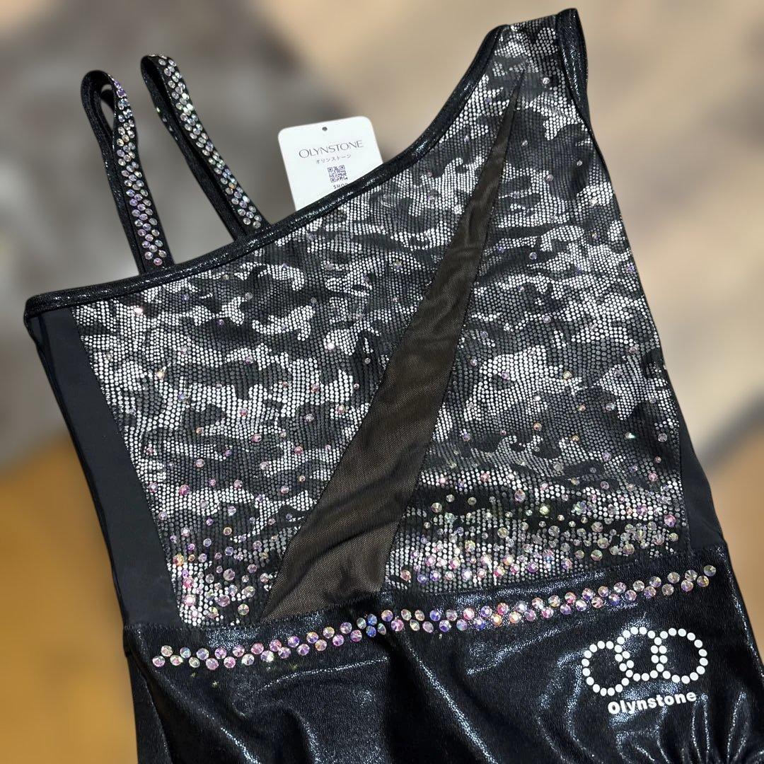Olynstone 黒 レース スパンコール レオタード　　サイズ０です。