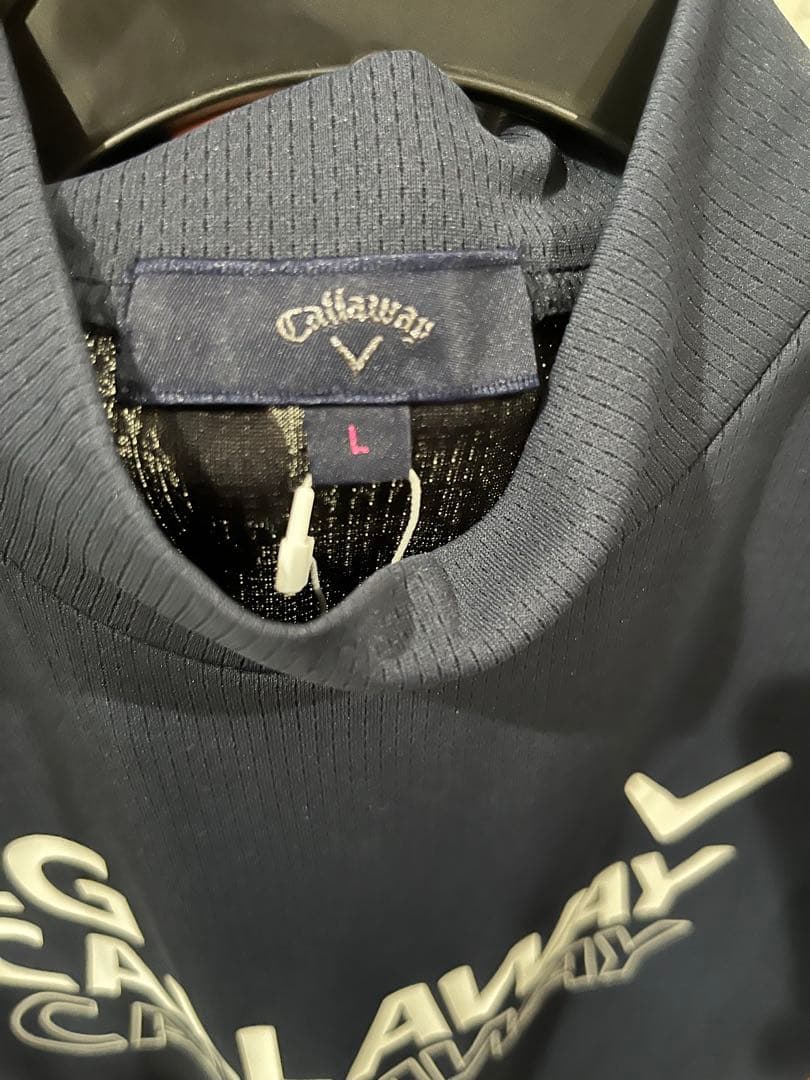 Callaway ネイビー ハイネックシャツ L