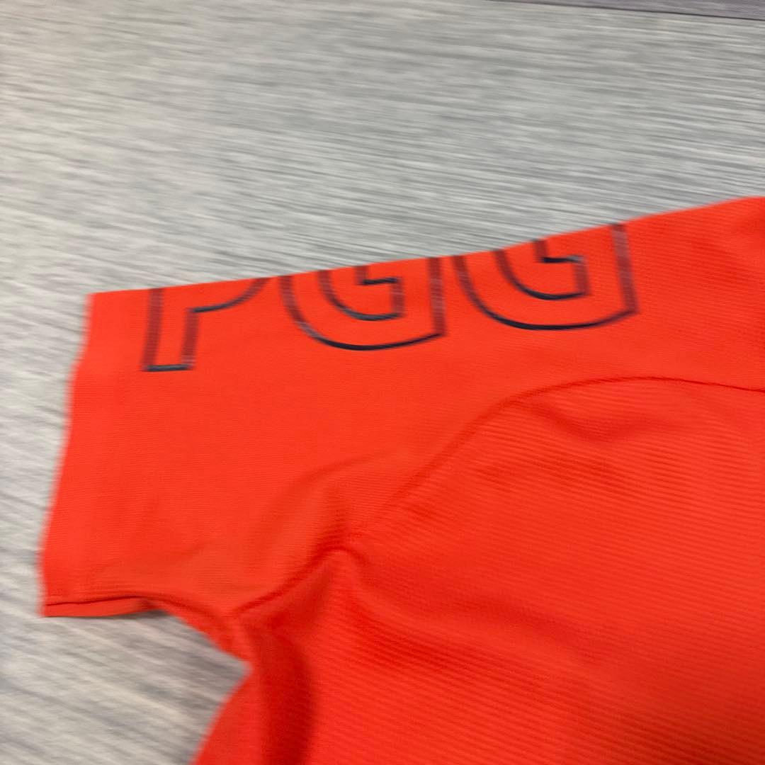 美品　PGG メンズ　ハーフジップ　半袖シャツ