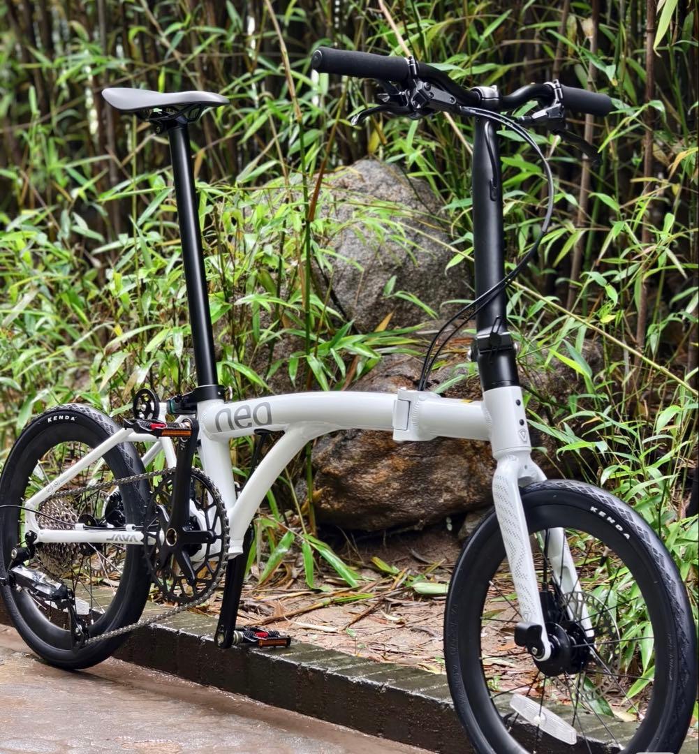アルミ合金車　桜Brompton同類 9速変速　16インチ折りたたみ自転車