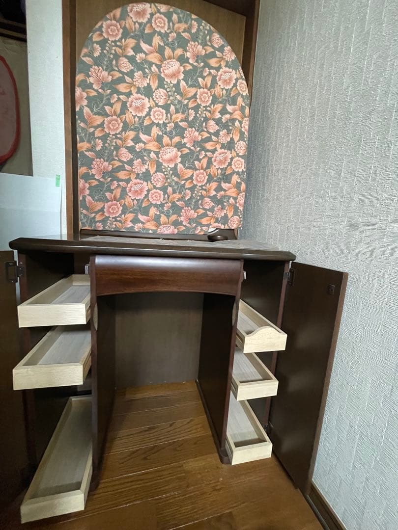 値下げ美品　レトロ【大塚家具】木製ドレッサー