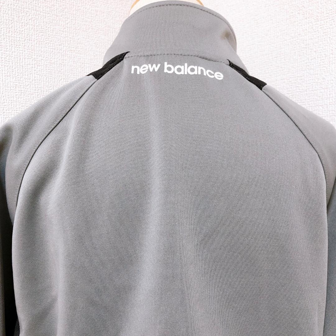 【美品】ニューバランス　シンプル万能トレーニング長袖フルジップスポーツウェア―